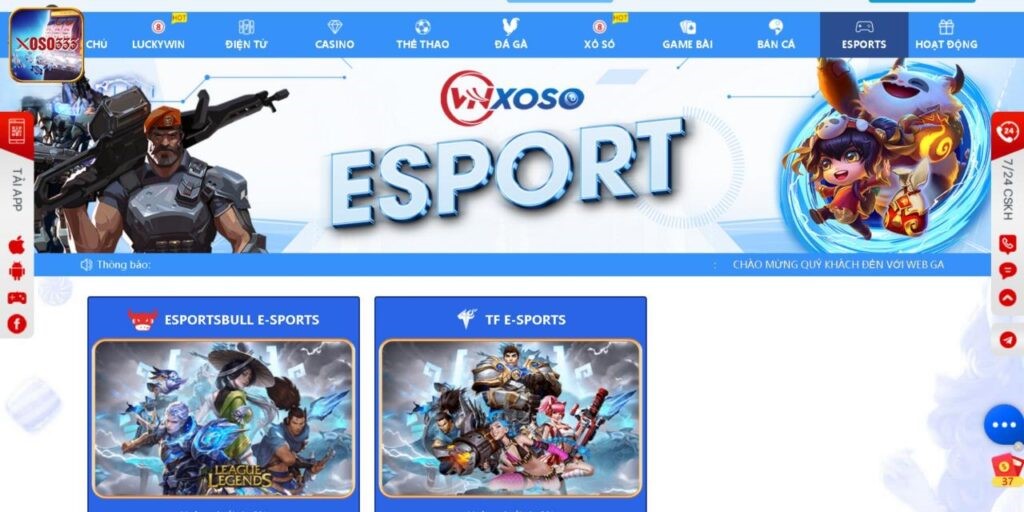 Tổng quan chung về sảnh Esports đình đám tại Xoso333