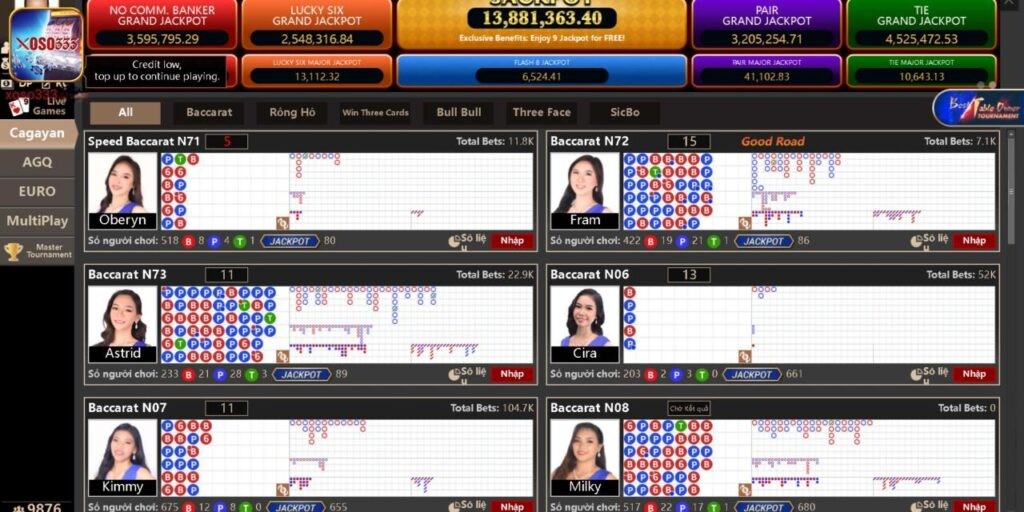 Sân chơi Casino Xoso333 với đa dạng các sự lựa chọn