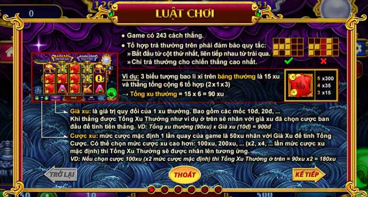 Luật chơi Nổ Hũ Kho Tàng Ngũ Long 