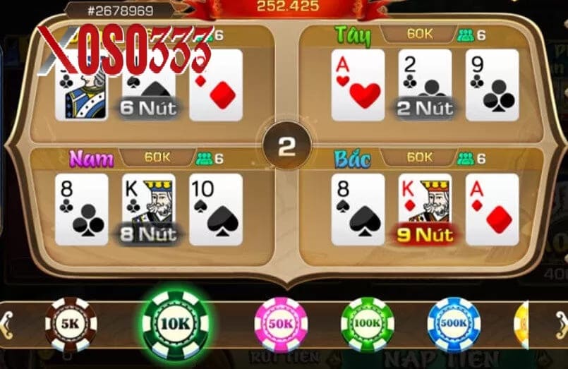 Giao diện Cào Rùa tại Xoso333