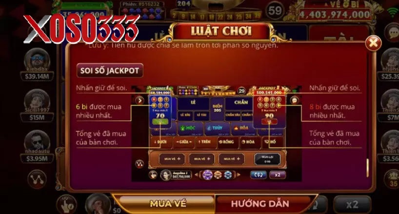 Phần thưởng rõ ràng trong Keno