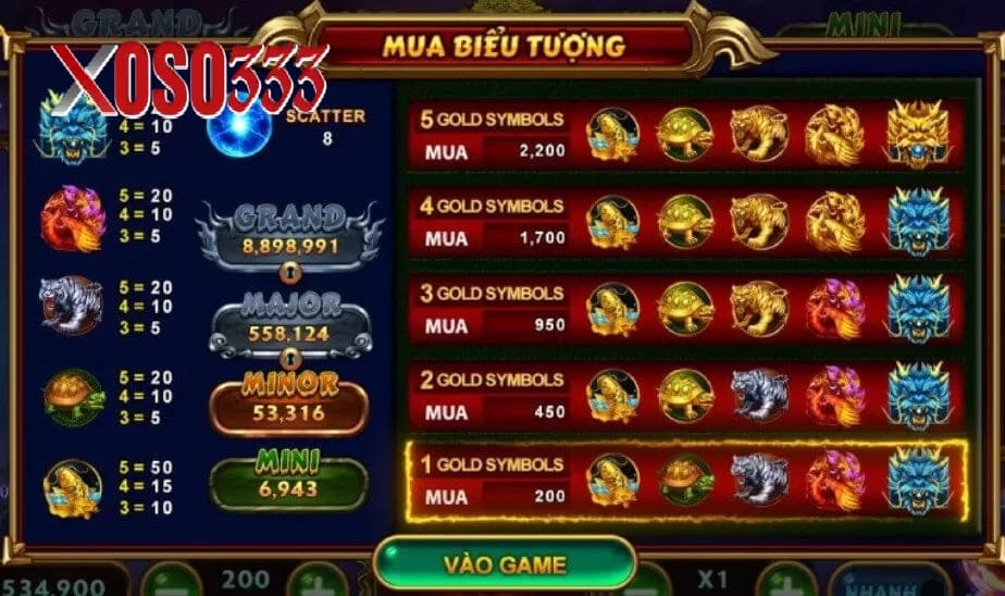 Các sự kiện hấp dẫn của 4 thần thú